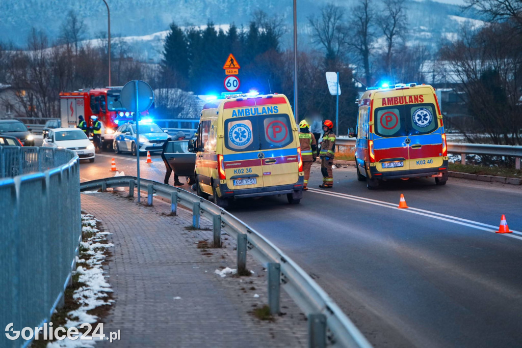 Wypadek w Sękowej (27.12)