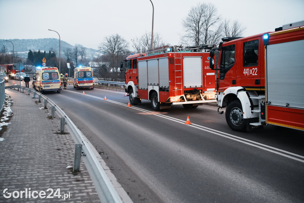 Wypadek w Sękowej (27.12)