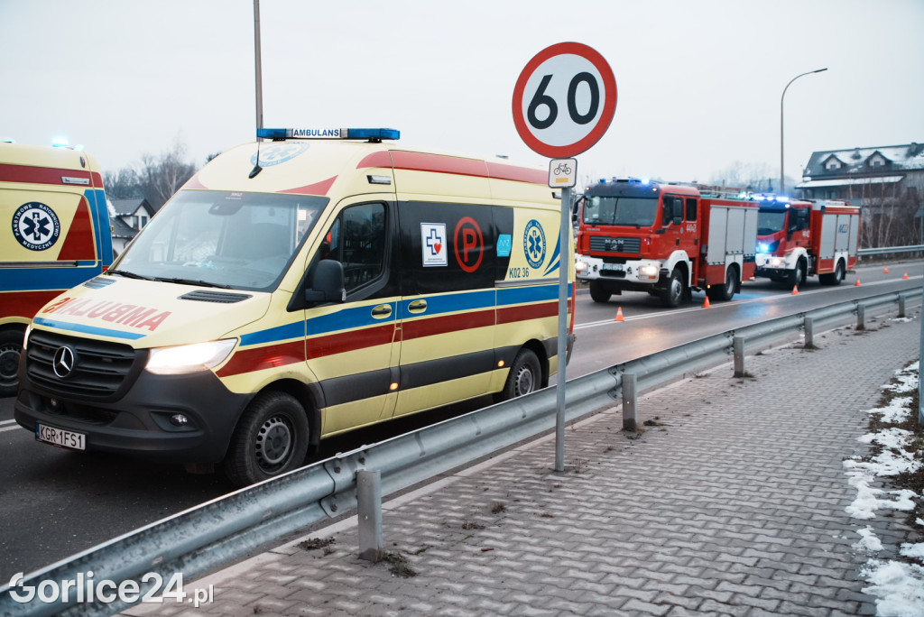 Wypadek w Sękowej (27.12)