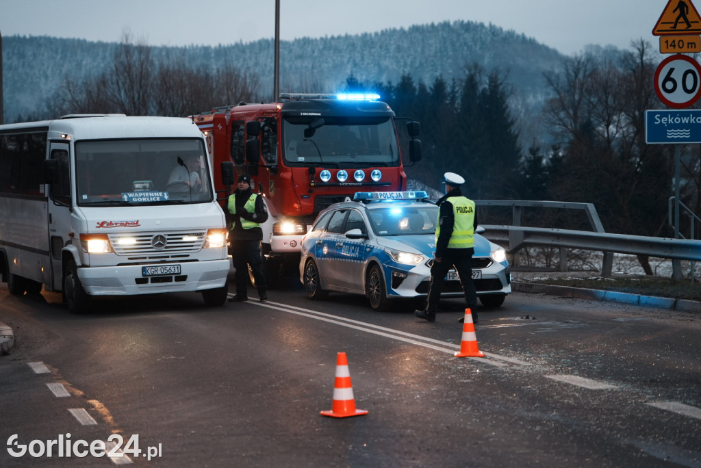 Wypadek w Sękowej (27.12)