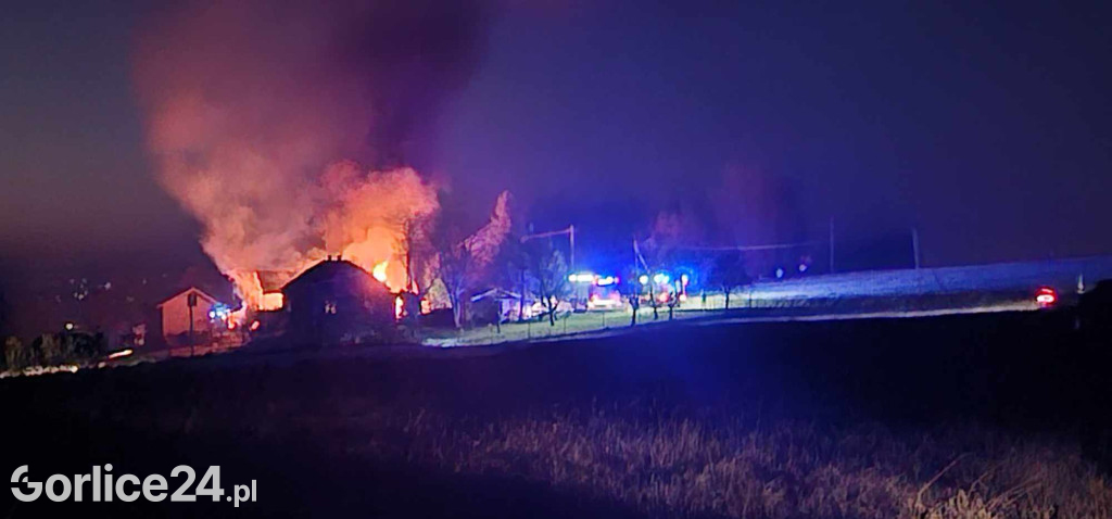 Pożar w Staszkówce (31.12.)