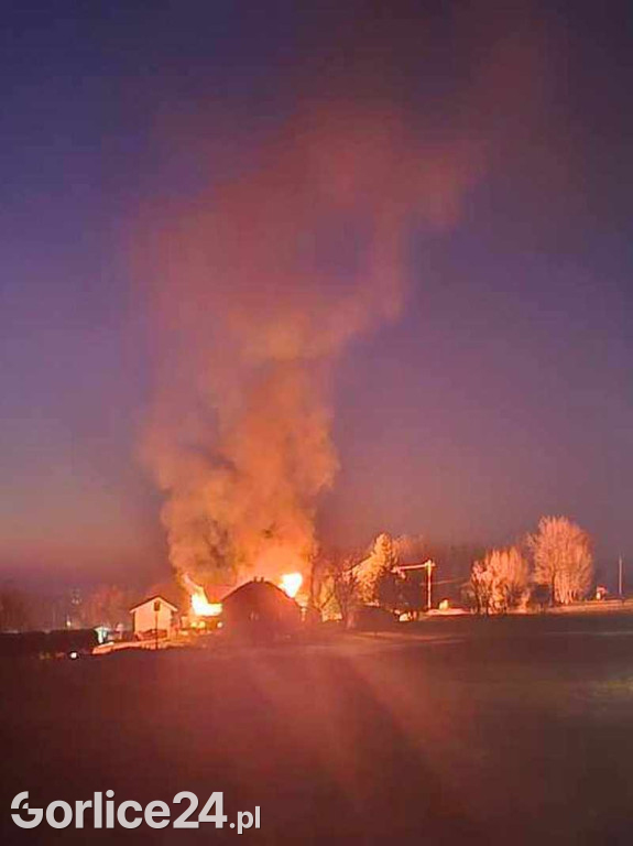 Pożar w Staszkówce (31.12.)