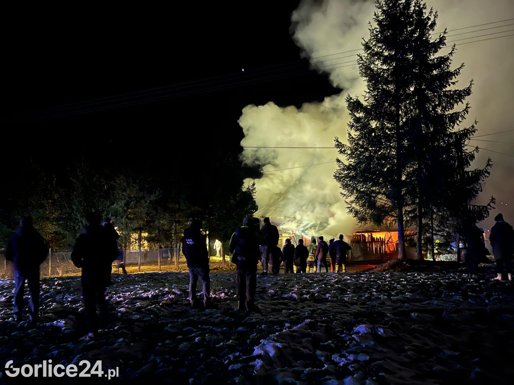 Pożar w Staszkówce (31.12.)