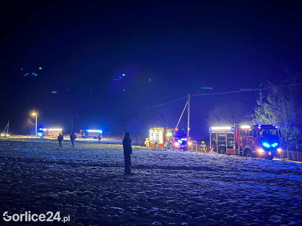Pożar w Staszkówce (31.12.)