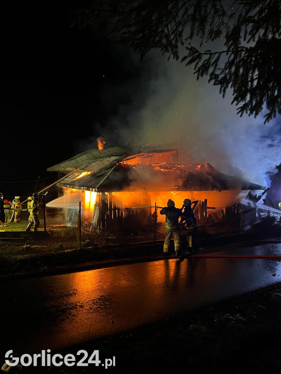 Pożar w Staszkówce (31.12.)