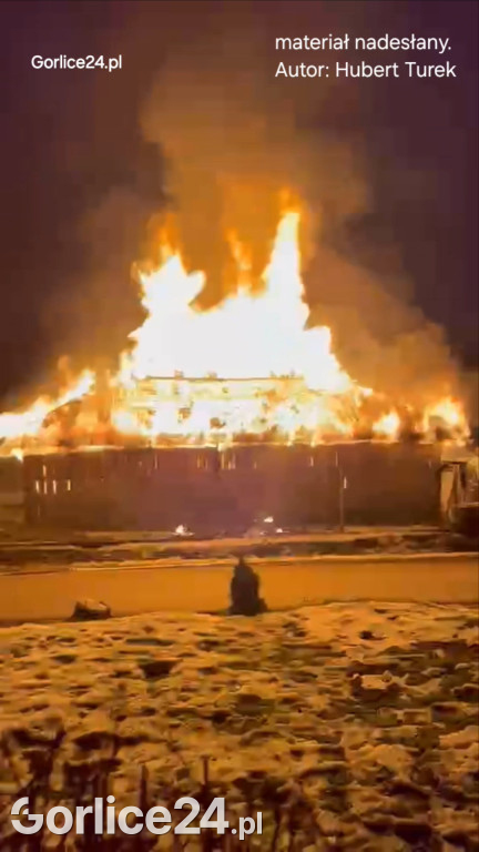 Pożar w Staszkówce (31.12.)