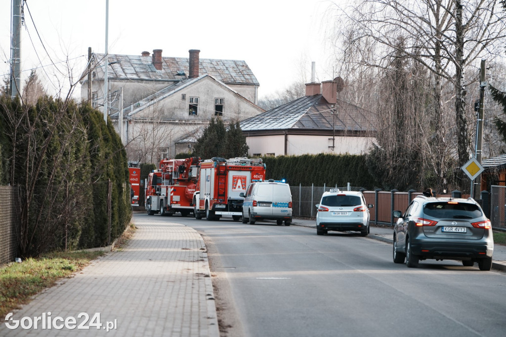 Pożar przy ul. Szpitalnej w Gorlicach (01.01.2025)