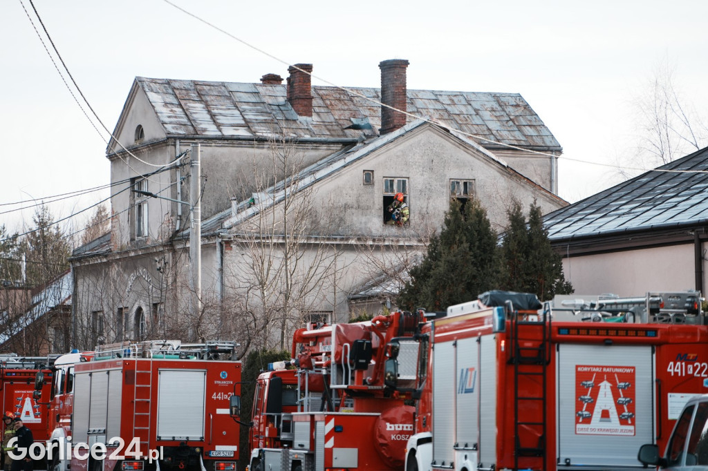 Pożar przy ul. Szpitalnej w Gorlicach (01.01.2025)