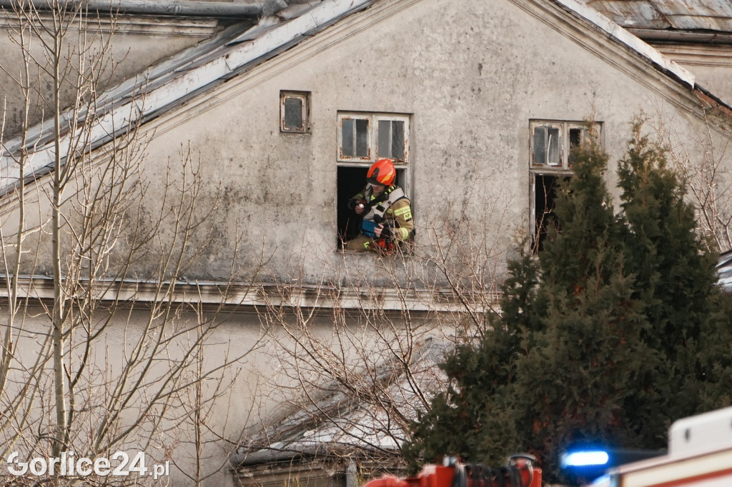 Pożar przy ul. Szpitalnej w Gorlicach (01.01.2025)