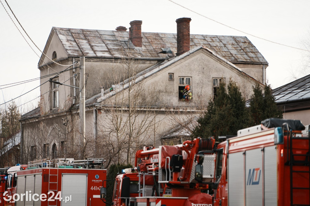 Pożar przy ul. Szpitalnej w Gorlicach (01.01.2025)