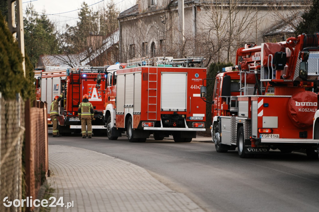 Pożar przy ul. Szpitalnej w Gorlicach (01.01.2025)