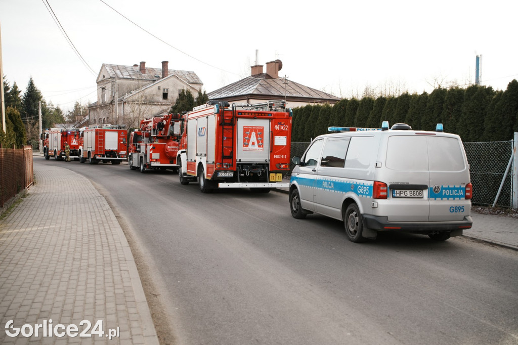 Pożar przy ul. Szpitalnej w Gorlicach (01.01.2025)