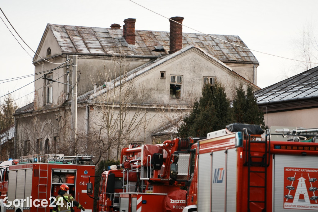 Pożar przy ul. Szpitalnej w Gorlicach (01.01.2025)