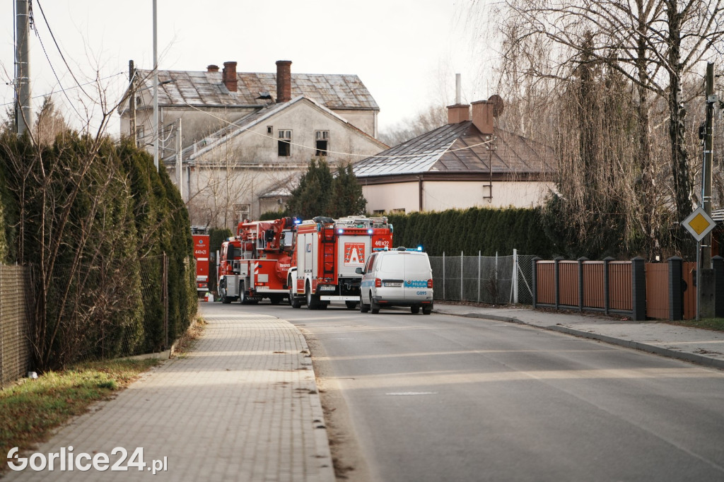Pożar przy ul. Szpitalnej w Gorlicach (01.01.2025)