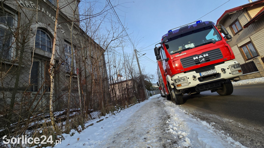 Pożar pustostanu przy Szpitalnej (05.01.2025)