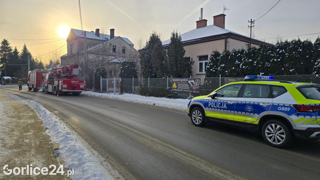 Pożar pustostanu przy Szpitalnej (05.01.2025)