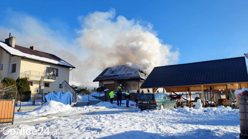 Pożar w Szymbarku (20.01)