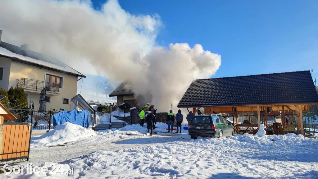 Pożar w Szymbarku (20.01)