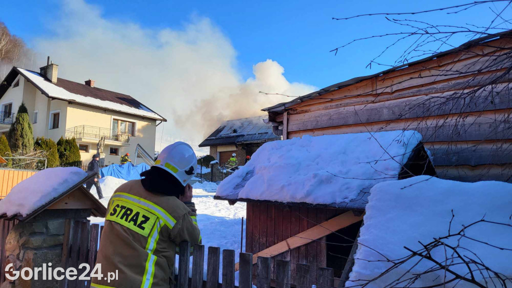Pożar w Szymbarku (20.01)