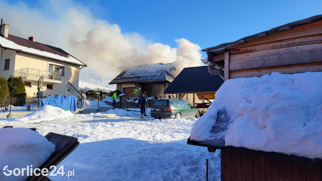 Pożar w Szymbarku (20.01)