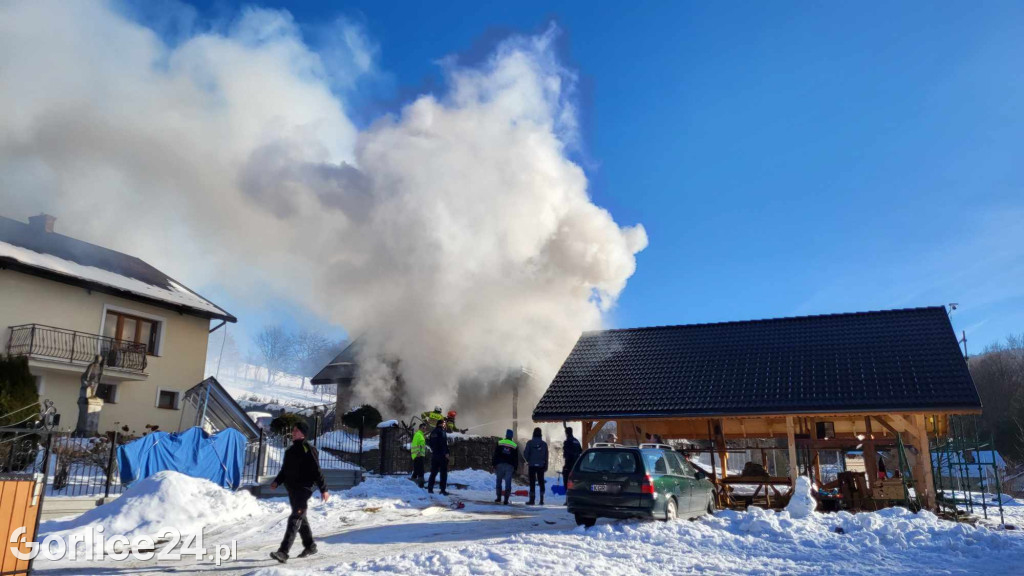Pożar w Szymbarku (20.01)