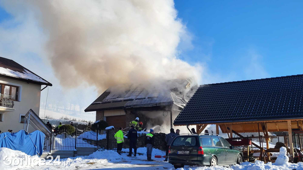 Pożar w Szymbarku (20.01)