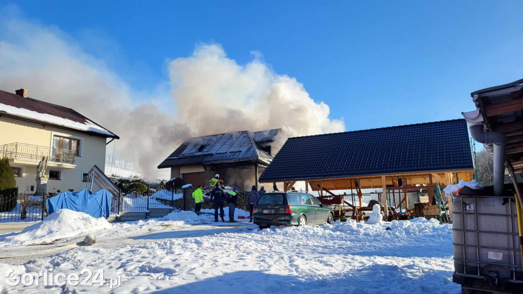 Pożar w Szymbarku (20.01)