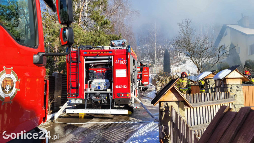 Pożar w Szymbarku (20.01)