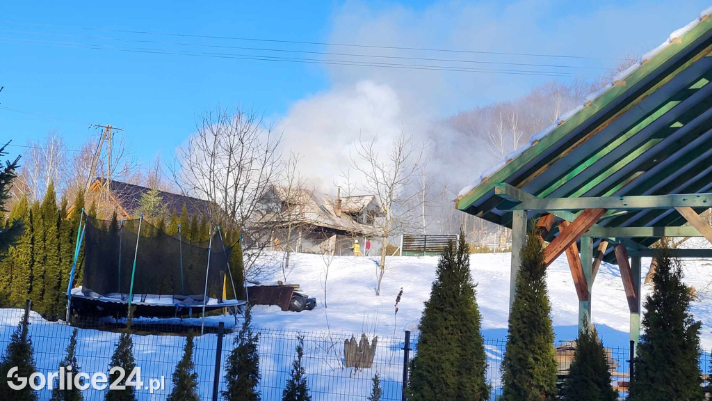Pożar w Szymbarku (20.01)