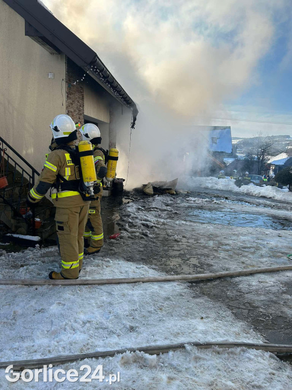 Pożar w Szymbarku (20.01)