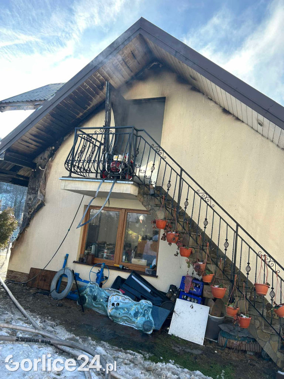 Pożar w Szymbarku (20.01)