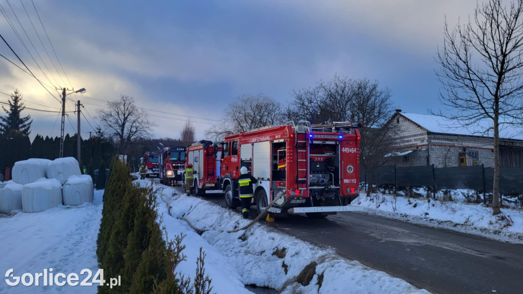 Ropa. Pożar hali produkcyjnej (23.01)