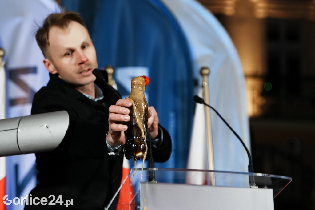 Mentzen w Gorlicach. Tłumy na Rynku (26.01.)