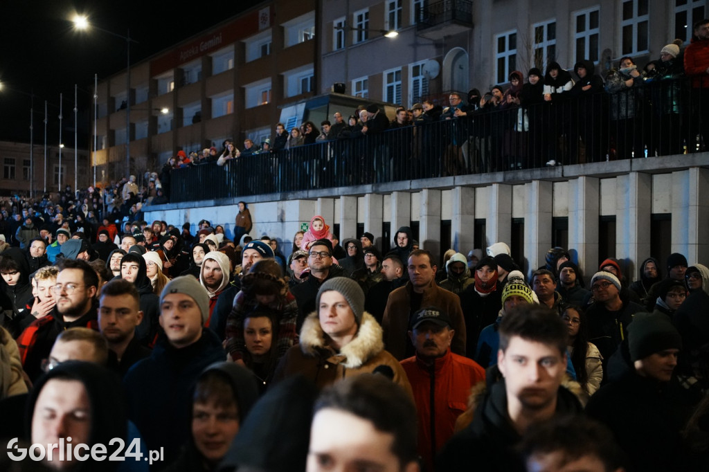 Mentzen w Gorlicach. Tłumy na Rynku (26.01.)