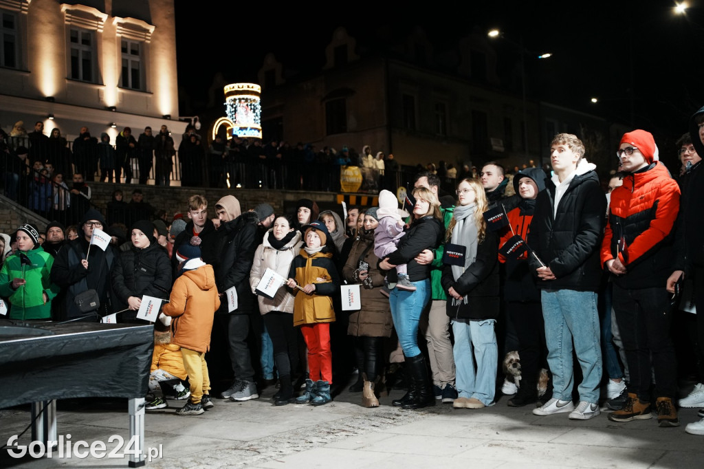 Mentzen w Gorlicach. Tłumy na Rynku (26.01.)