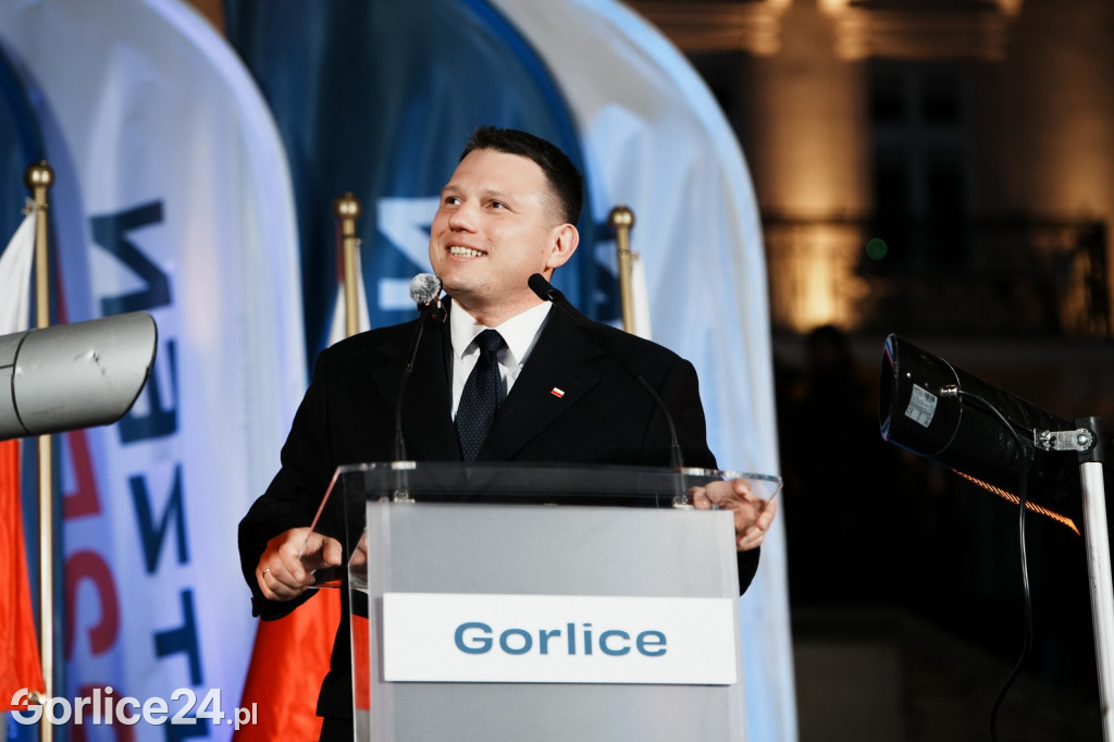 Mentzen w Gorlicach. Tłumy na Rynku (26.01.)