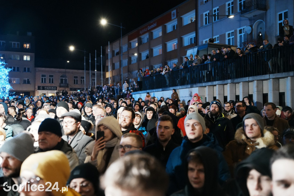 Mentzen w Gorlicach. Tłumy na Rynku (26.01.)