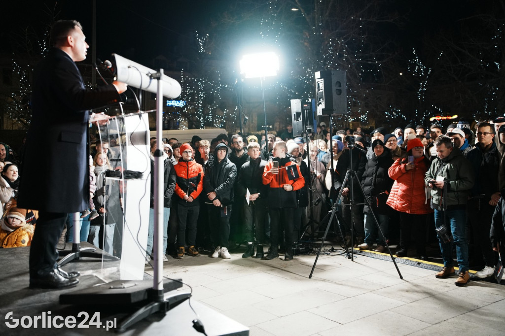 Mentzen w Gorlicach. Tłumy na Rynku (26.01.)