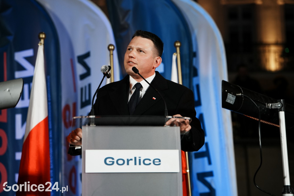 Mentzen w Gorlicach. Tłumy na Rynku (26.01.)