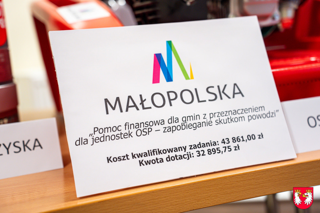 Przekazanie pomp strażackich dla OSP