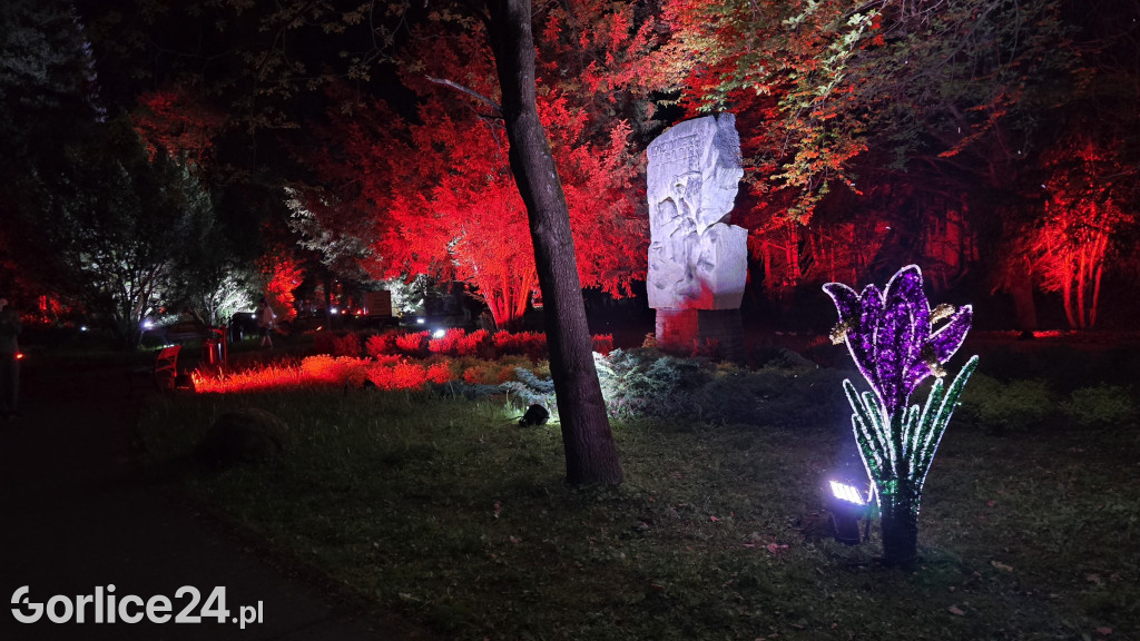 Patriotyczna Aleja Światła w Parku Miejskim (02.05.)