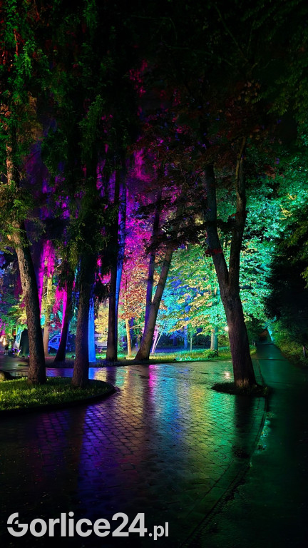 Festiwal Światła - iluminacja w Parku Miejskim (03.05.)