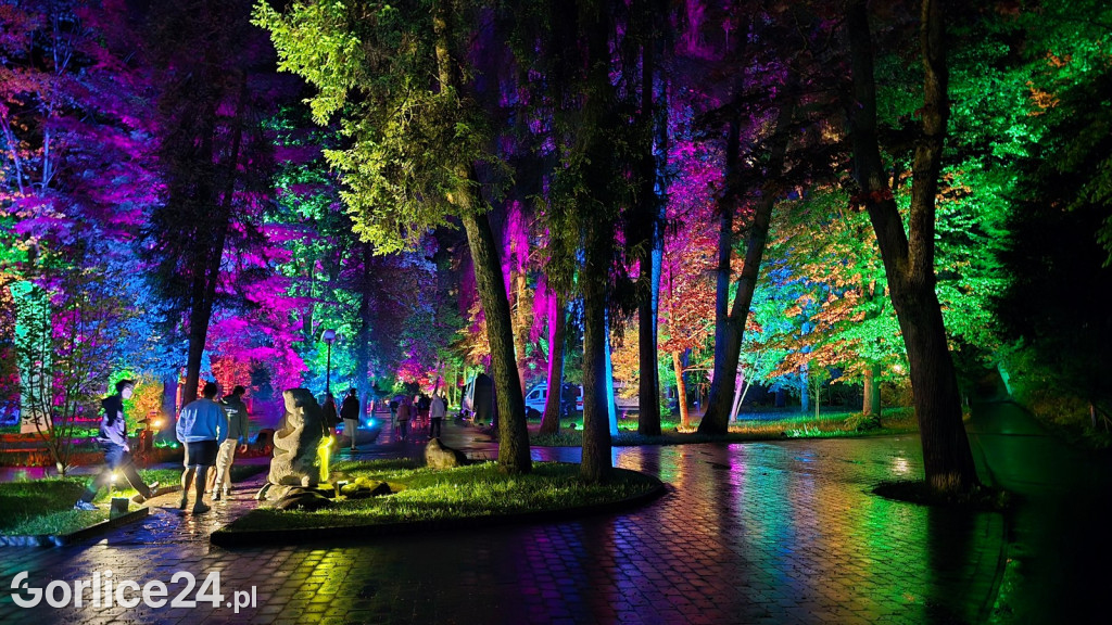 Festiwal Światła - iluminacja w Parku Miejskim (03.05.)