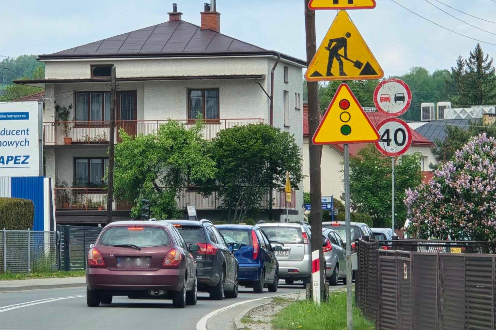 Remont na u. Stróżowskiej w Gorlicach