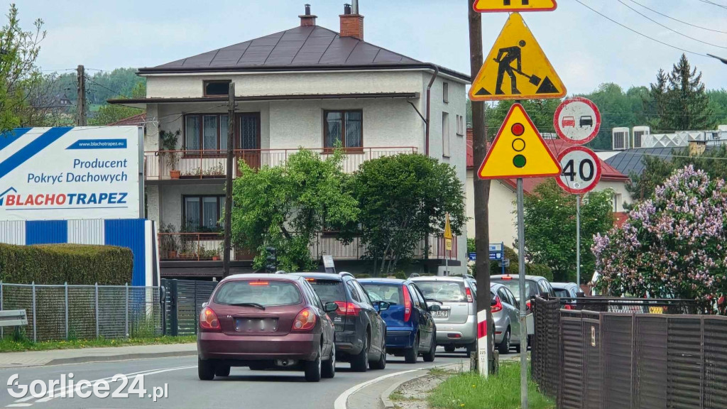 Remont na u. Stróżowskiej w Gorlicach
