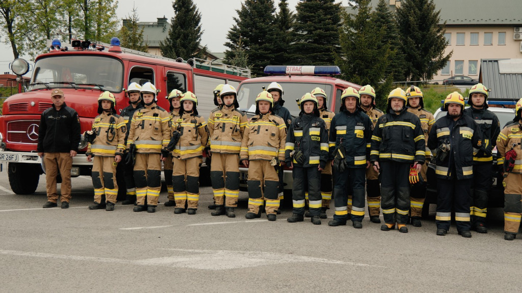 Ćwiczenia strażaków-ochotników w Moszczenicy (10.05.)
