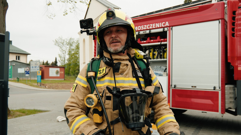 Ćwiczenia strażaków-ochotników w Moszczenicy (10.05.)