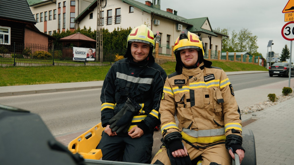 Ćwiczenia strażaków-ochotników w Moszczenicy (10.05.)