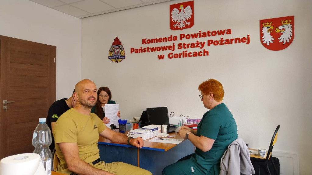 Akcja krwiodawstwa w KP PSP w Gorlicach (11.05)