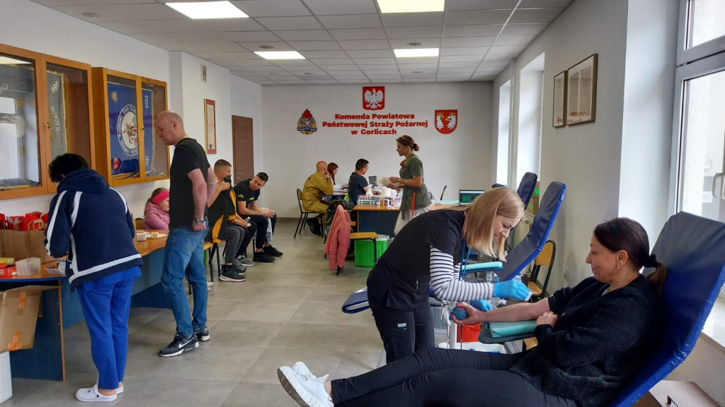 Akcja krwiodawstwa w KP PSP w Gorlicach (11.05)